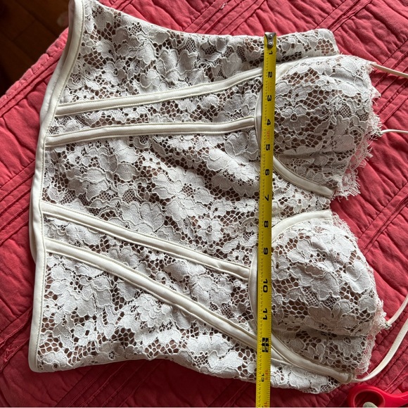 House of CB Lace Corset Mila, back zip, Size Small D-DD - Picture 7 of 9